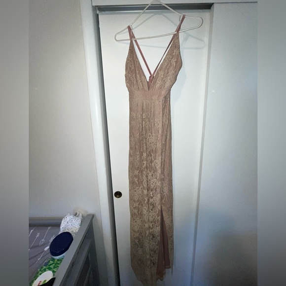 Lulus Dusty Rose Maxi Dress - Picture 4 of 6